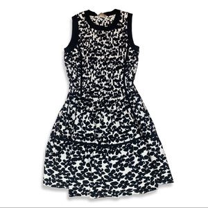 KATE SPADE Jacquard Floral Fit and Flare Dress Sz M